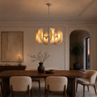 Helena Modern Chrome Glass Pendant Light - ClearBlushlighting