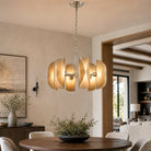 Helena Modern Chrome Glass Pendant Light - OrangeBlushlighting