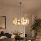 Helena Modern Chrome Glass Pendant Light - OrangeBlushlighting