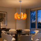 Helena Modern Chrome Glass Pendant Light - OrangeBlushlighting