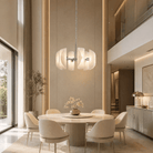 Helena Modern Chrome Glass Pendant Light - OrangeBlushlighting