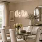 Helena Modern Chrome Glass Pendant Light - OrangeBlushlighting