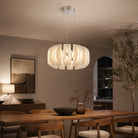 Helena Modern Glass Round Chandelier - Ø39.4" × H11.8" (Ø100 × H30 cm)Blushlighting