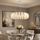 Helena Modern Glass Round Chandelier - Ø39.4" × H11.8" (Ø100 × H30 cm)Blushlighting
