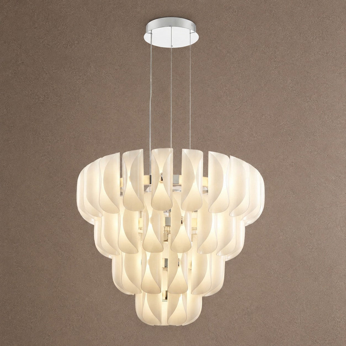 Helena Modern Tiered Glass Chandelier - Blushlighting