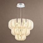 Helena Tiered Modern Glass Chandelier 31" D - Blushlighting