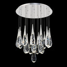 Hellebore LED Multi Light Pendant Light Round Chandelier - 15 - LightPolished NickelBlushlighting