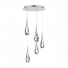 Hellebore LED Multi Light Pendant Light Round Chandelier - 15 - LightPolished NickelBlushlighting
