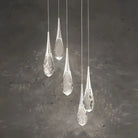 Hellebore LED Multi Light Pendant Light Round Chandelier - 15 - LightPolished NickelBlushlighting
