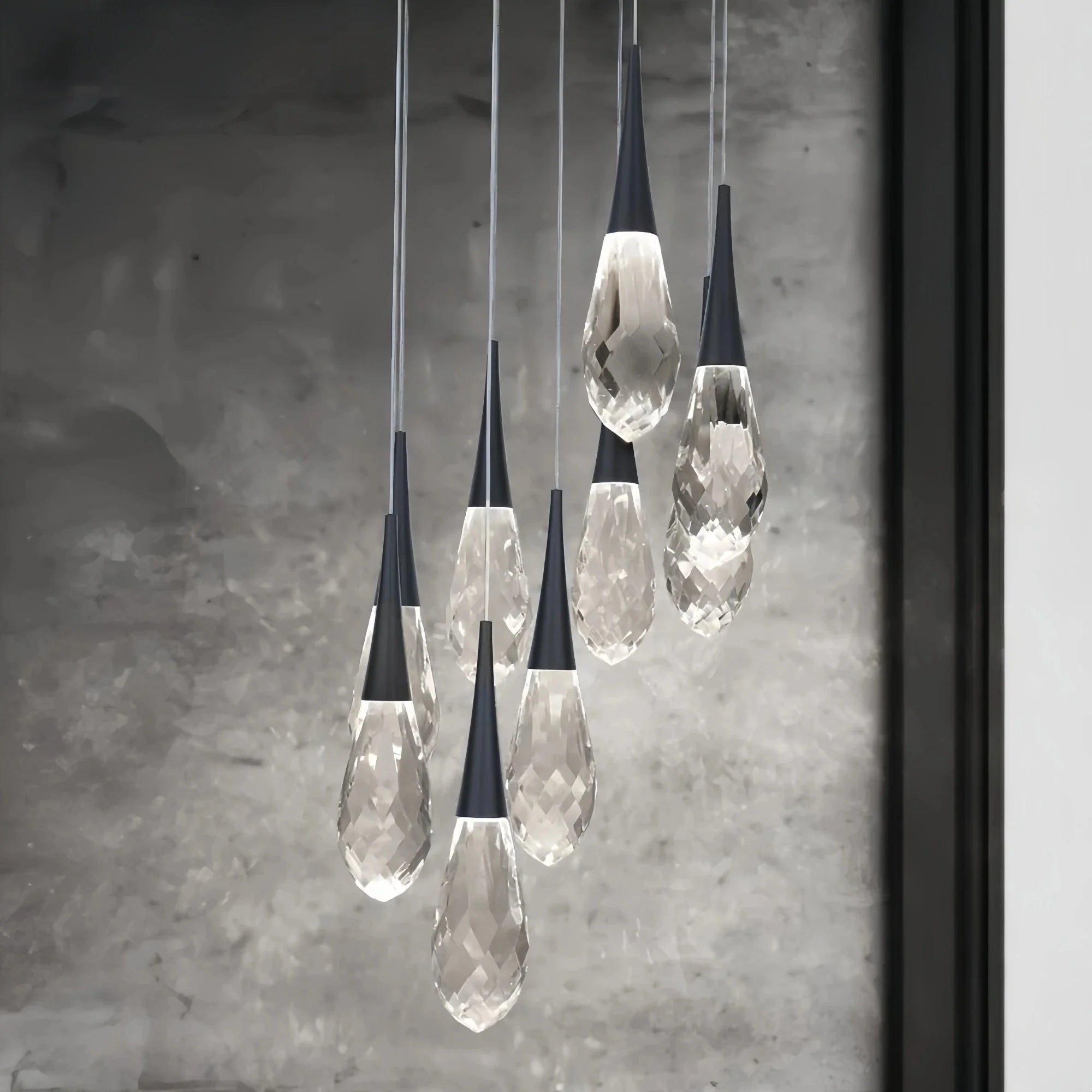 Hellebore LED Multi Light Pendant Light Round Chandelier - 15 - LightPolished NickelBlushlighting