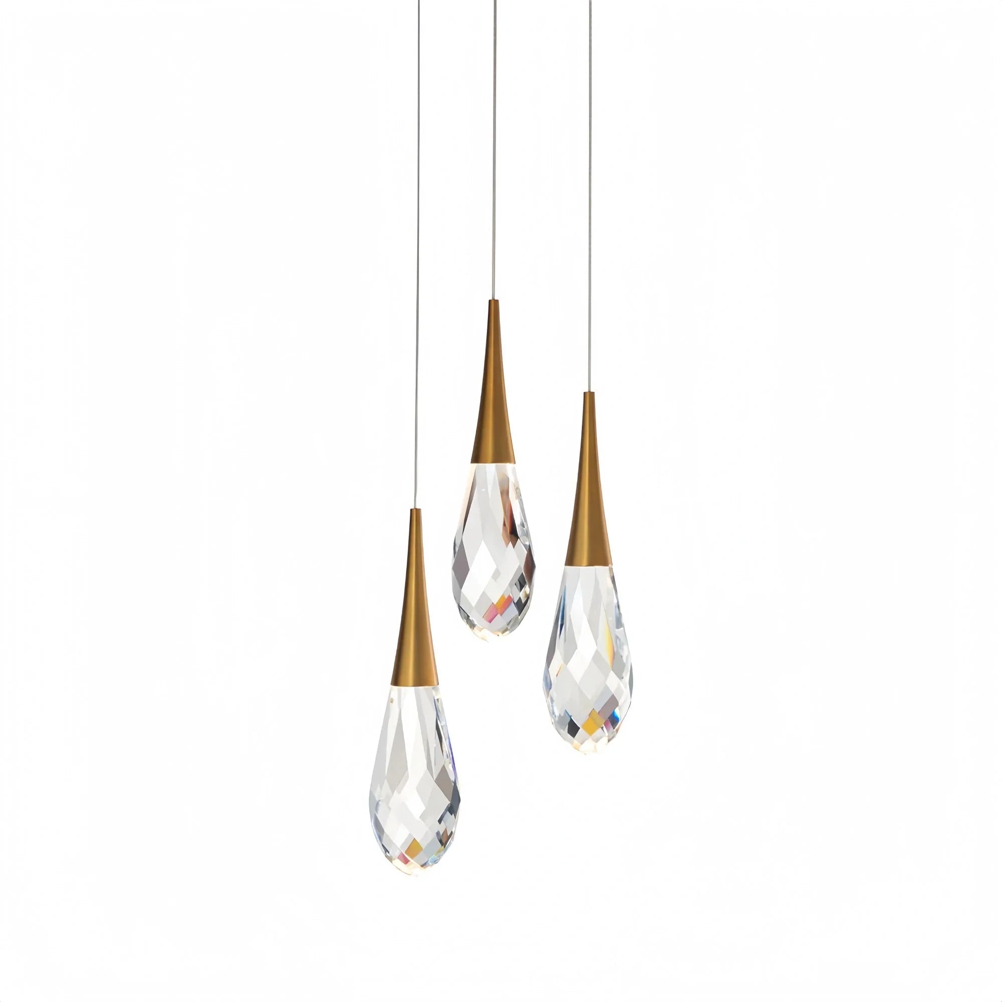 Hellebore LED Multi Light Pendant Light Round Chandelier - 15 - LightPolished NickelBlushlighting