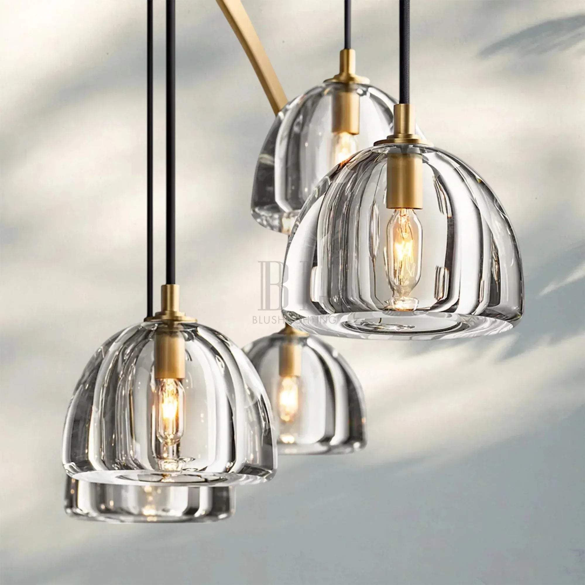 Hemisphare Crystal Round Chandelier 36'' 48'' 60''-