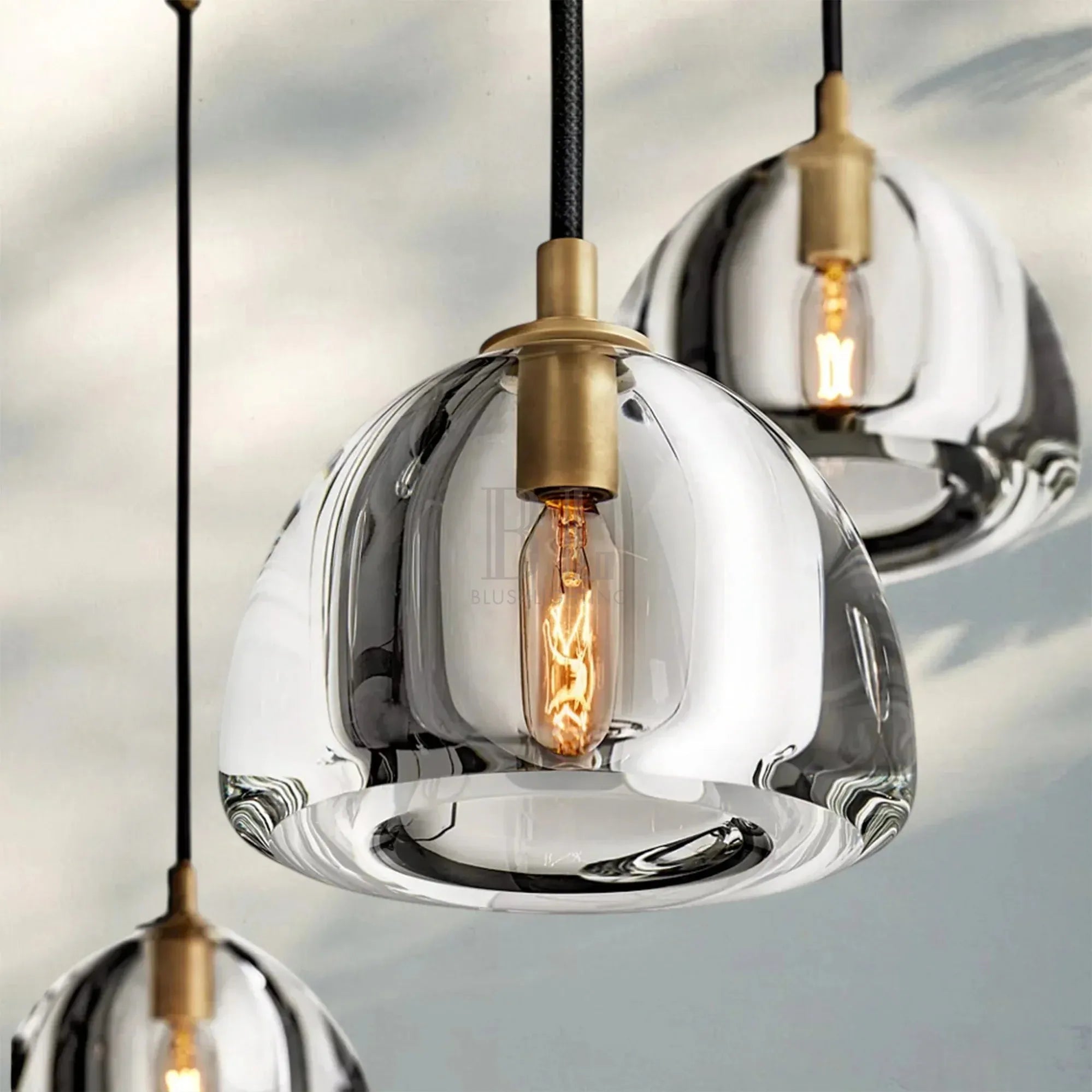 Hemisphare Crystal Round Chandelier 36'' 48'' 60''-