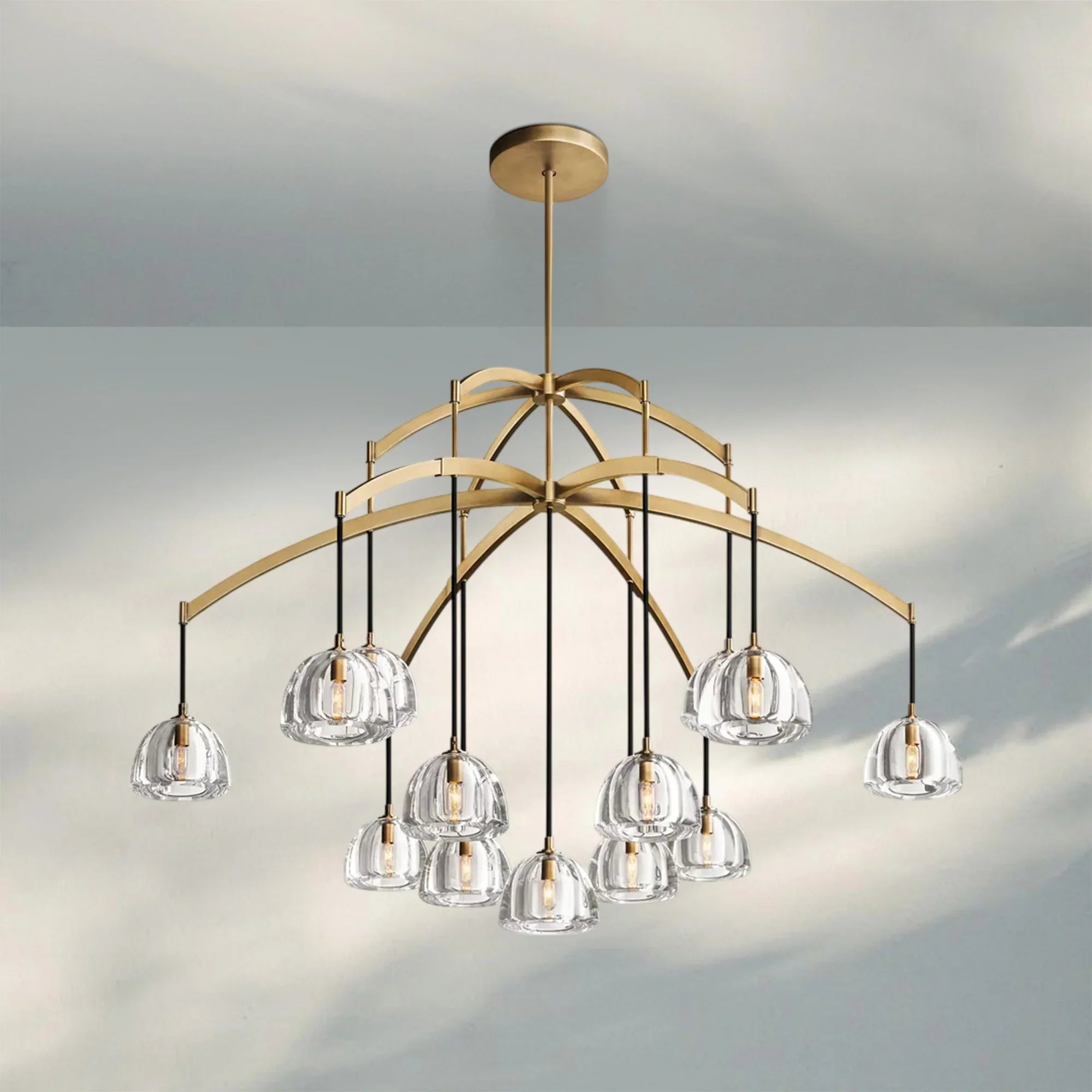 Hemisphare Crystal Round Chandelier 36'' 48'' 60''-Round 60"-Round 36"-