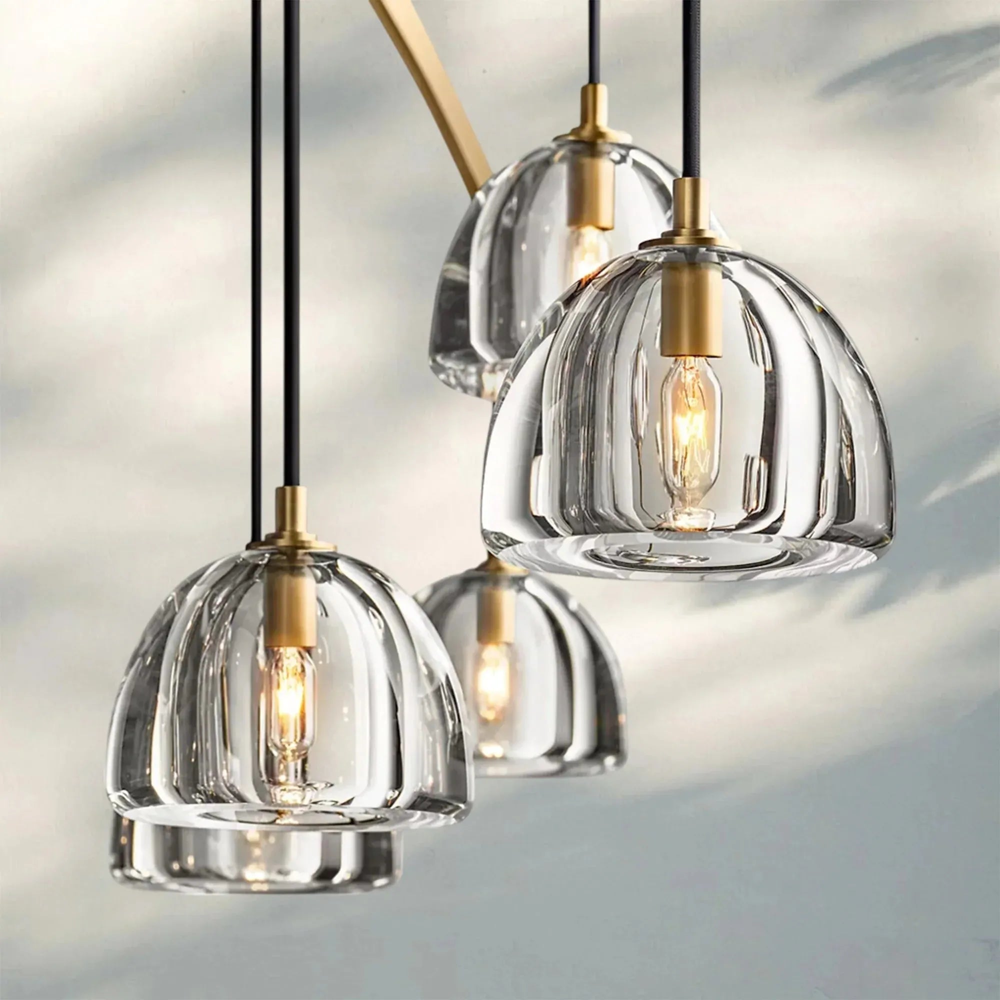 Hemisphare Crystal Round Chandelier 36'' 48'' 60''-