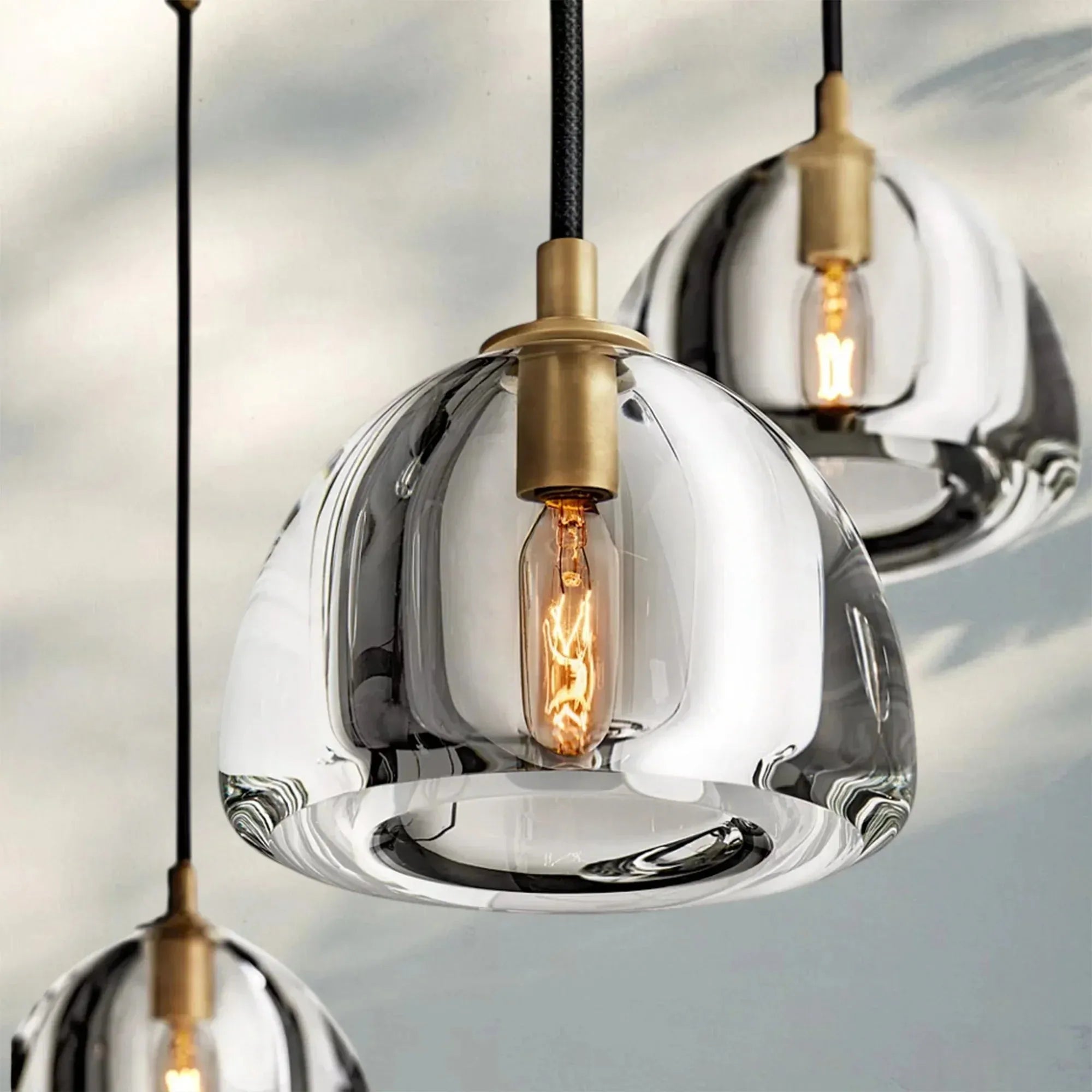 Hemisphare Crystal Round Chandelier 36'' 48'' 60''-