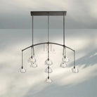 Hemisphare Linear Chandelier 54‘’ 72‘’-54''-Bronze-