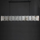 Herlow Calcite Modern Rectangular Alabaster Chandelier-Blushlighting