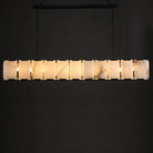 Herlow Calcite Modern Rectangular Alabaster Chandelier-Blushlighting