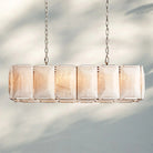 Herlow Calcite Rectangular Chandelier-Retangular 42'' 12-Light-Polished Nickel-