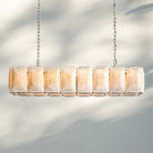Herlow Calcite Rectangular Chandelier-Retangular 54'' 16-Light-Polished Nickel-
