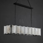 Herlow Calcite Modern Rectangular Alabaster Chandelier-Blushlighting
