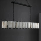 Herlow Calcite Modern Rectangular Alabaster Chandelier-Blushlighting