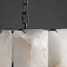 Herlow Calcite Modern Rectangular Alabaster Chandelier-Blushlighting