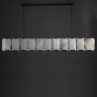 Herlow Calcite Modern Rectangular Alabaster Chandelier-Blushlighting
