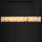 Herlow Calcite Modern Rectangular Alabaster Chandelier-Blushlighting