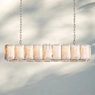 Herlow Calcite Rectangular Chandelier-Retangular 62'' 18-Light-Polished Nickel-