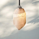 Herlow Calcite Pendant Light-Polished Stainless Steel-Blushlighting
