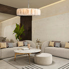 Herlow Calcite Round Chandelier-Blushlighting