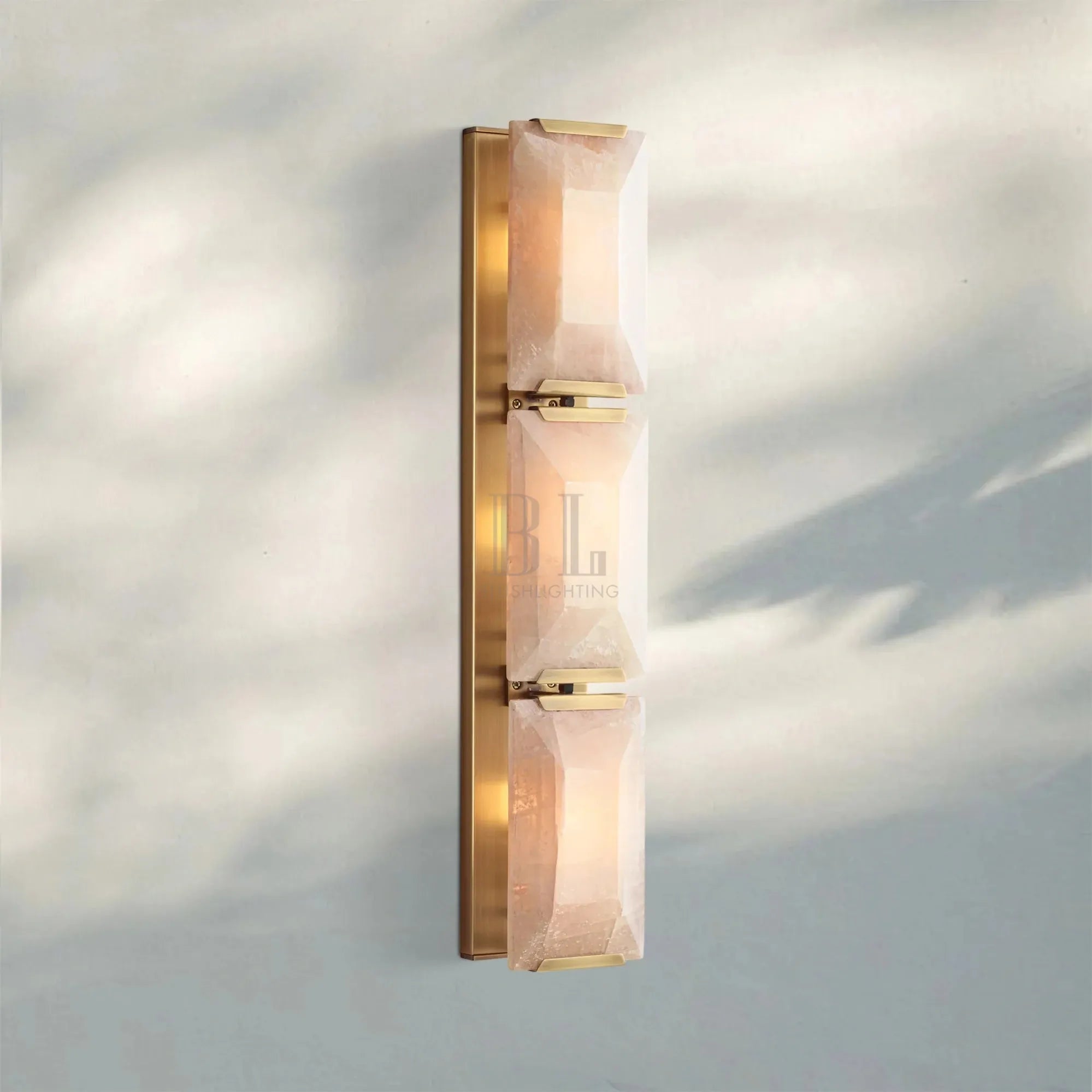 Herlow Calcite Triple Wall Sconce-