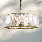 Herlow Crystal Modern Round Chandelier Elegant Ceiling Light Fixture-31''-Lacquered Burnished Brass-