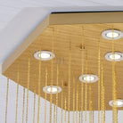 Hexa Alabaster Cascade Chandelier - ∅ 15.7″ x H 18.5″Gold & WhiteBlushlighting