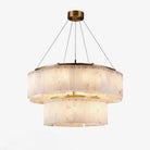 Hexa Alabaster Chandelier - ∅ 21.7″ x H 5.9″Gold & WhiteBlushlighting