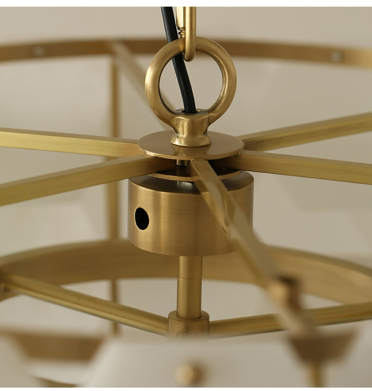 Hexa Cloud Alabaster Pendant Light - ∅ 23.6″ x H 17.7″Gold & WhiteBlushlighting