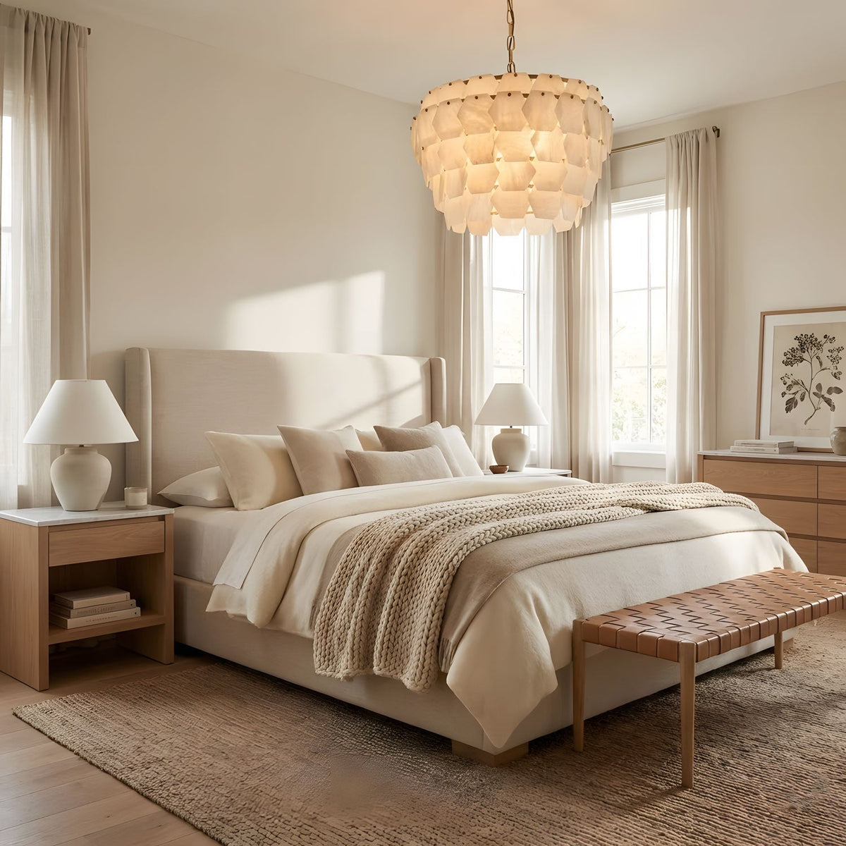 Hexa Cloud Alabaster Pendant Light - ∅ 23.6″ x H 17.7″Gold & WhiteBlushlighting