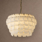 Hexa Cloud Gold & White Alabaster Pendant Light– 23.6" Diameter - Blushlighting