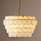 Hexa Cloud Gold & White Alabaster Pendant Light– 23.6" Diameter - Blushlighting