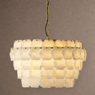 Hexa Cloud Gold & White Alabaster Pendant Light– 23.6" Diameter - Blushlighting