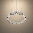 Hexon Foyer Chandelier Contemporary - Ø33.9" × H6.5" (Ø86 cm) – Tawny GlazeBlushlighting