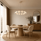 Hexon Foyer Chandelier Contemporary - Ø33.9" × H6.5" (Ø86 cm) – Tawny GlazeBlushlighting