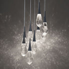 Hibiscas LED Multi Light Pendant Light - Aged Brass3-LightBlushlighting
