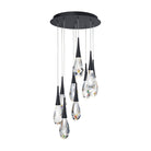 Hibiscas LED Multi Light Pendant Light - Aged Brass3-LightBlushlighting