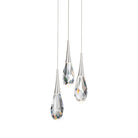 Hibiscas LED Multi Light Pendant Light - Polished Nickel3-LightBlushlighting