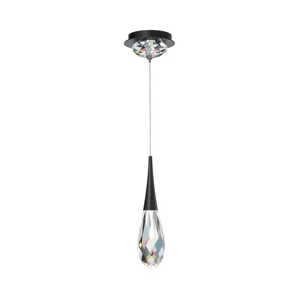 Hibiscus LED Mini Pendant Light - BlackBlushlighting