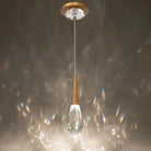 Hibiscus LED Mini Pendant Light - Aged BrassBlushlighting