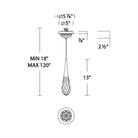 Hibiscus LED Mini Pendant Light - Blushlighting